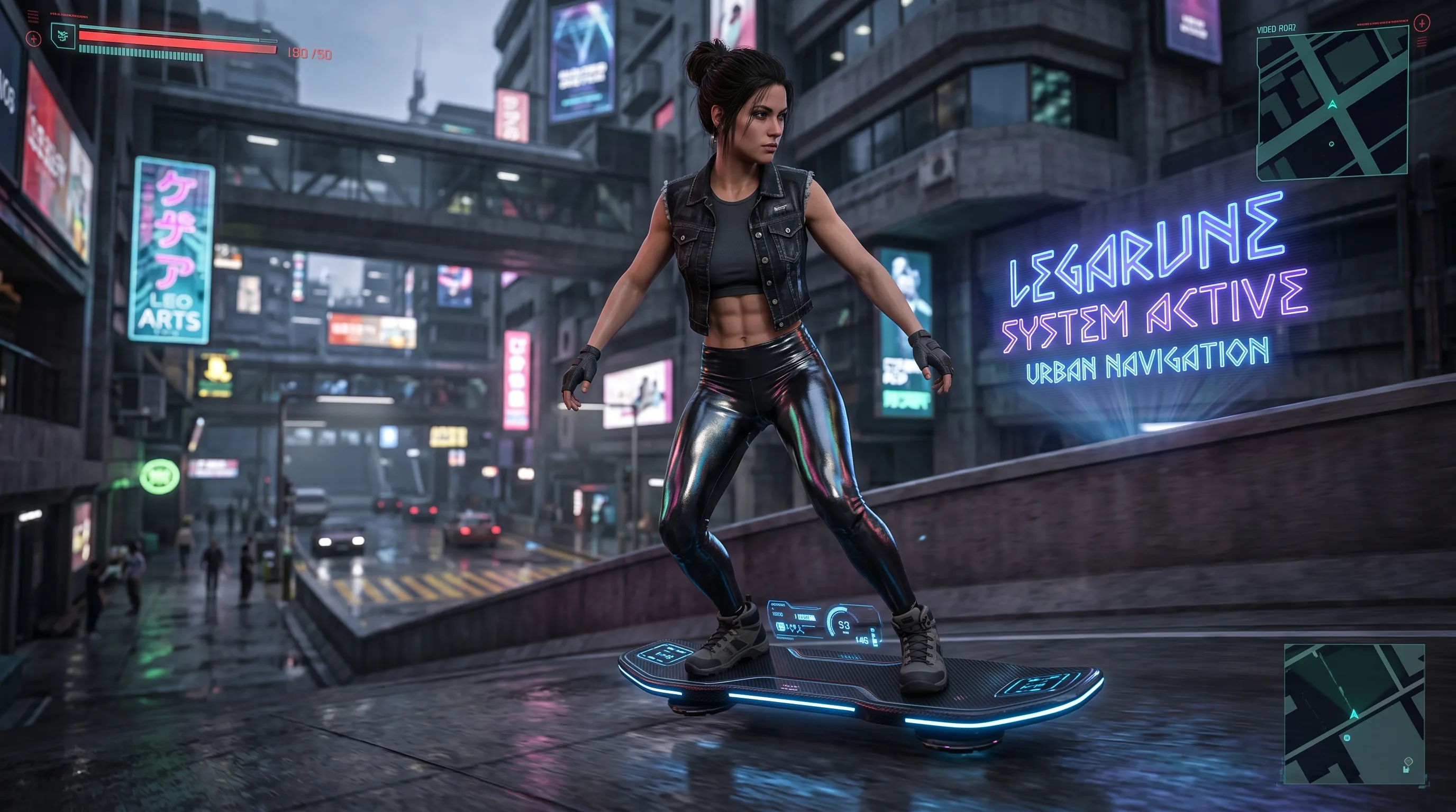 unnamed skateboard character - Wearing_yoga_super_shiny_foil_2026043019462332